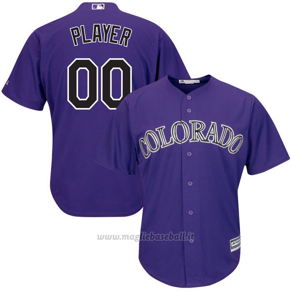 Maglia Cleveland Indians Personalizzate Purpura